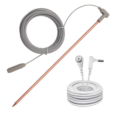 Buy Copper Grounding Rod with 40ft Female Ground Cord, Portable Ground ...