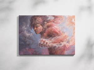 Furnishub Decor FURNISHUB Eren Yeager (Attack Titan) | AOT Anime Art ...