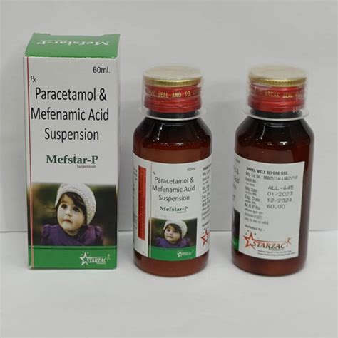 MEFSTAR-P 60ml Suspension Starzac Formulations Pvt. Ltd.