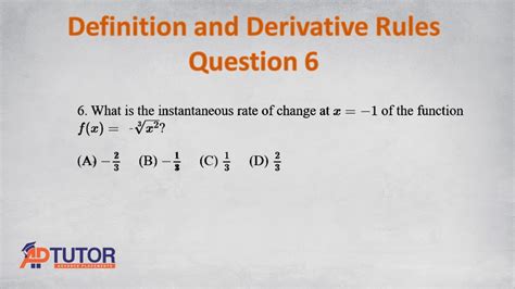 AP Calculus AB / Differentiation: Definition and Basic Derivative Rules ...
