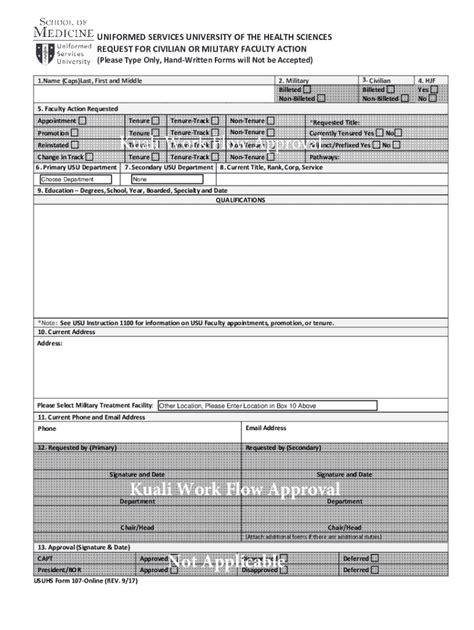 2017-2026 Uniformed Services University USUHS Form 107 - Fill Out, Sign ...