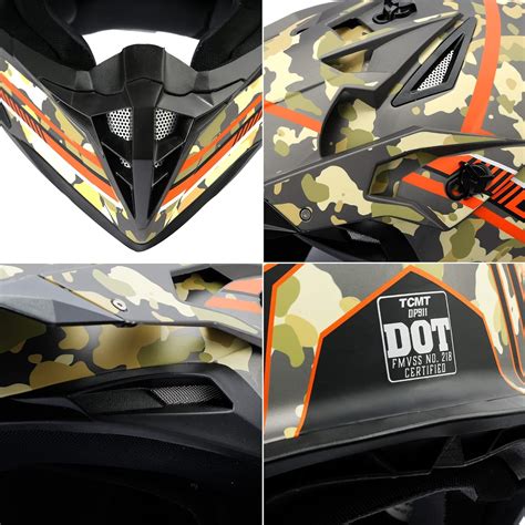 Buy XFMT DOT Unisex-Adult Motocross Helmets Off Road ATV Dirt Bike BMX ...