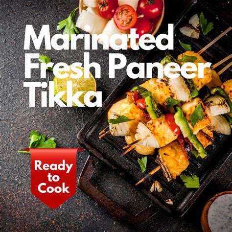 Marinated Paneer Tikka - Ready-to-Cook – Satva Farm
