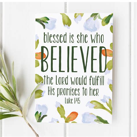 Luke 1 45 Blessed Is She Svg Dxf Png And Jpeg 387426 Svgs | Images and ...