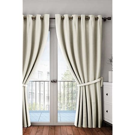 Buy Home Sizzler 1 Piece 100% Blackout Eyelet Polyester Door Curtain ...