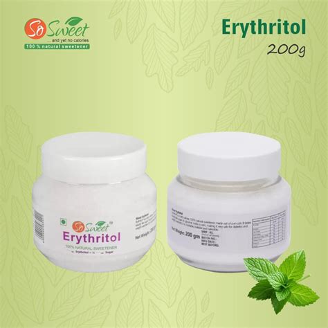 Erythritol - Zero Calorie Sugar Substitute Sweetener – So Sweet