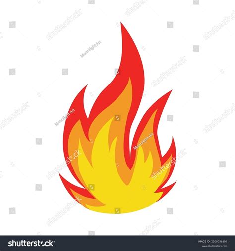 White Background Flames