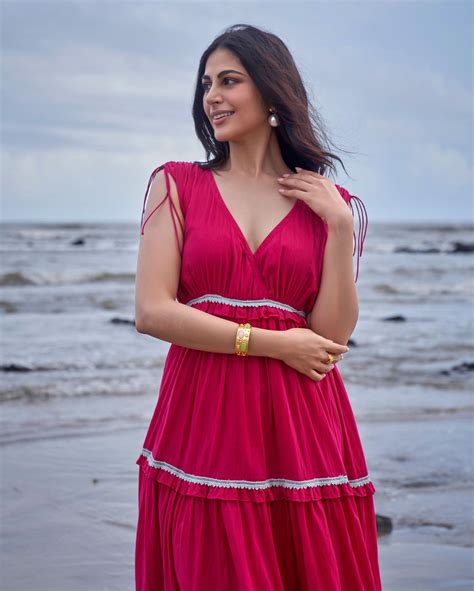 Shop Wren Hot Pink Solid Cotton Dress for Women Online in India at Aachho