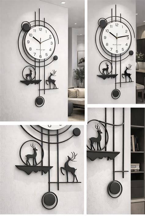 Modern Wildlife Round Wall Clock - Creator Handicrafts
