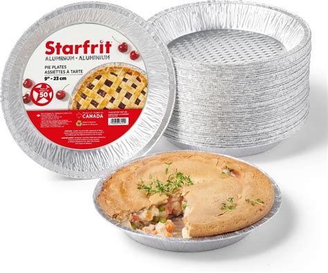 Amazon.com: Starfrit (50-Pack 9” Deep Pie Plates (23 cm) - Recyclable ...