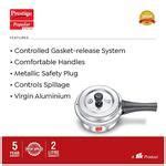 Buy Prestige Popular Svachh Aluminium Outer Lid Pressure Cooker ...
