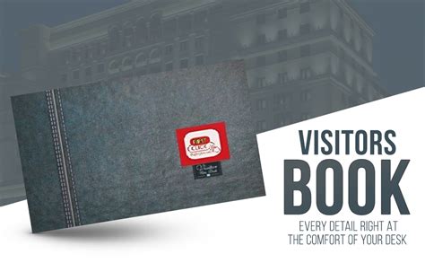 FIRST CLICK Visitor Book Leatherite Big Size 22X34 cm 144 Pages 1 Piece ...
