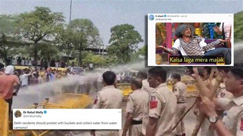 Delhi Water Crisis: Cops Disperse Protesters With Thousands Of Liters ...