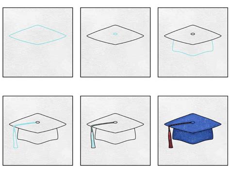 Graduation Cap Drawing Simple 的图像结果