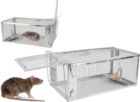 Amazon.com : 2-Pack Humane Rat Traps, Live Mouse Rat Cage Traps Catch ...