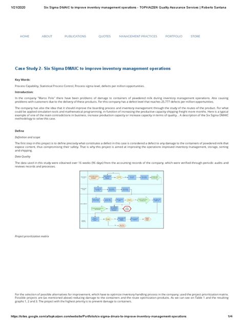 Image result for DMAIC Case Study Examples