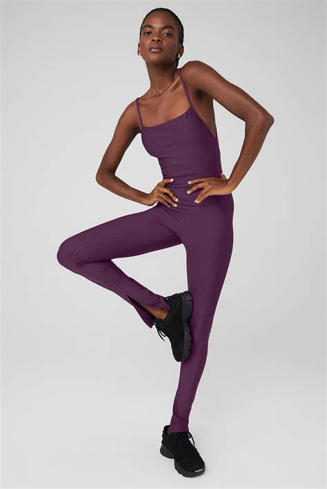 Airlift Disco Daze Onesie - Dark Plum | Alo Yoga