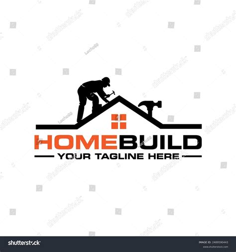 Construction Building Roofing Logo Icon Design Stock Vector (Royalty Free) 2489590443 | Shutterstock - Construction Logo Ideas