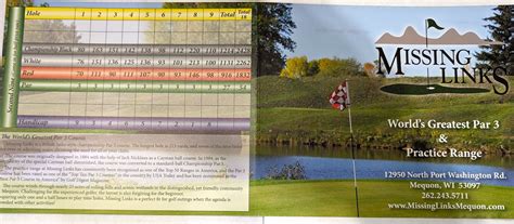 Advertising Opportunities - Missing Links Golf Course