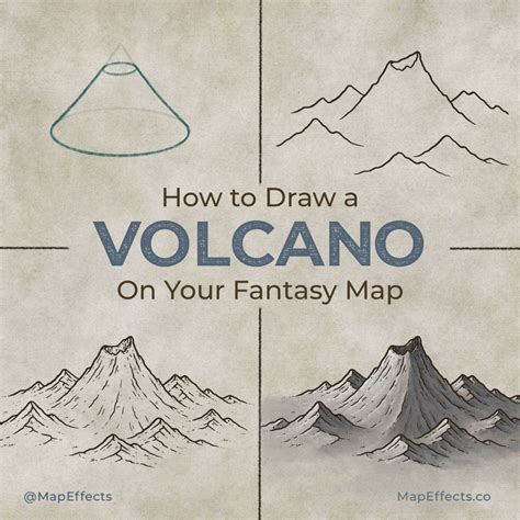 How to draw a volcano – Artofit