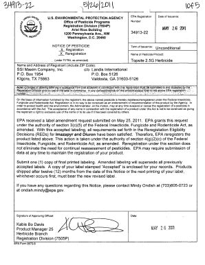 Fillable Online US EPA, Pesticide Product Label, TOPSITE 2.5G HERBICIDE ...