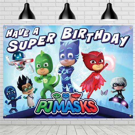 Treasures Gifted - PJ Masks Backdrop - 4.25ft Tall x India | Ubuy