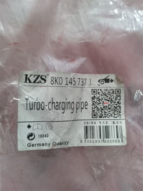 Audi A4 8K2, A5, Q5 8RB - Turbo Pipe - 8K0 145 737 J - KZS – Motorparts ...