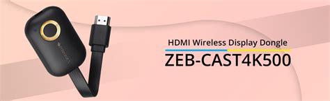 Zebronics ZEB-CAST4K500 4k HDMI Wireless Display Dongle for Screen ...