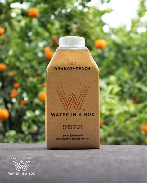 Water In A Box on LinkedIn: #orangeandpeach #sustainablehydration # ...