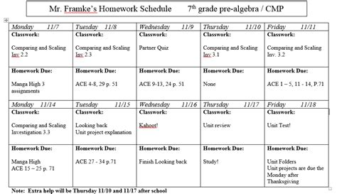 Image result for 7th Grade Math Weekly Homework