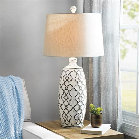 Distressed Cream Lilly Table Lamp (With images) | Lamp, Home decor ...