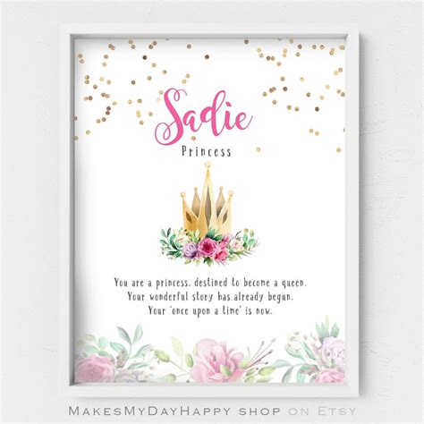 Sadie Name Wall Art,name Sign,newborn Name Meaning,first Name Kids Room ...