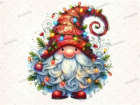 Christmas Gnome Light Png Clipart Graphic by Dreamshop · Creative Fabrica
