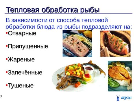 Тепловая обработка рыбы. Блюда из рыбы
