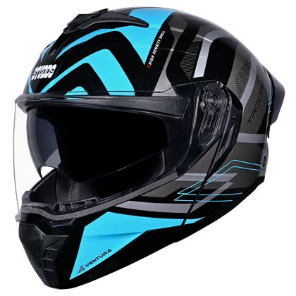 Buy STUDDS Trooper D3 Ventura (Black/Blue) - Modular Helmet – Motogear ...