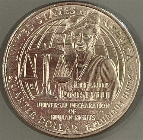 2023-P Eleanor Roosevelt Quarter With Unusual 'T' In Roosevelt - Coin ...