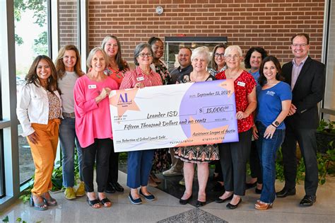Assistance League of Austin Donates $15,000 to Leander ISD to Cover ...