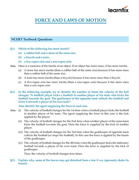 Class 10 physics chapter 2 - NCERT Textbook Questions Q. Which of the ...