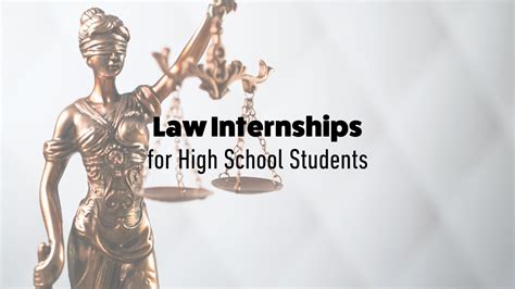 14 Law Internships for High School Students — Inspirit AI