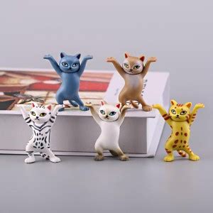 Calandis Dancing Cats Figures Pen Holder Free Standing Tabletop ...