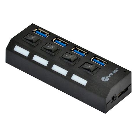 Hub USB Vinik HUV-50, 4 Portas 3.0 - 32282 - PATOLOCO