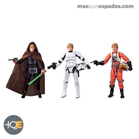 X3 Luke Skywalker Action Figures - Star Wars - +queespadas