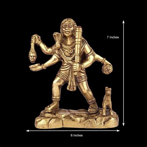 ARTVARKO Brass Idol Kaal Bhairav Murti Kalbhairav Bhairo Baba Kaala ...