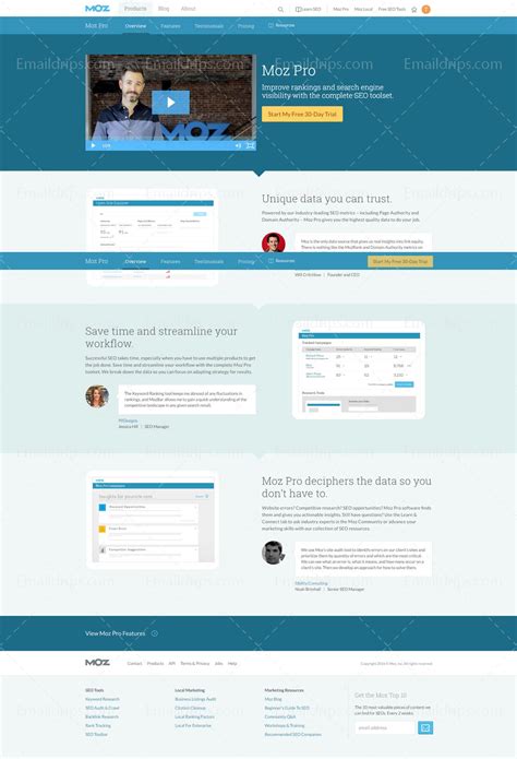 Moz Pro - Free Trial Email Onboarding Sequence – Emaildrips.com