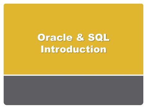 Image result for Oracle SQL for PPT