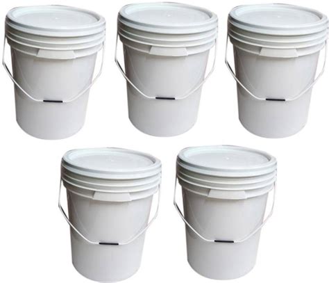 V L POLYMERS Plastic Unbreakable Buckets with Air Tight Leak Proof Lid ...
