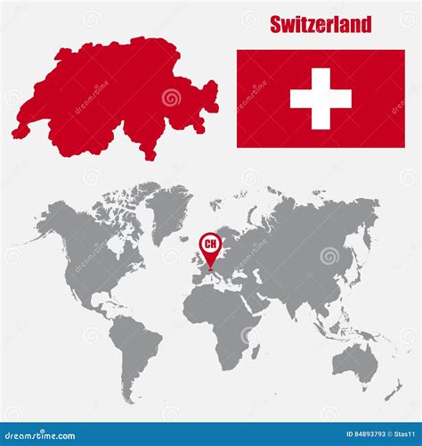 Switzerland World Map