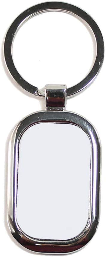 Buy 7haofang Sublimation Blanks Keychains Metal Round Key Rings for ...
