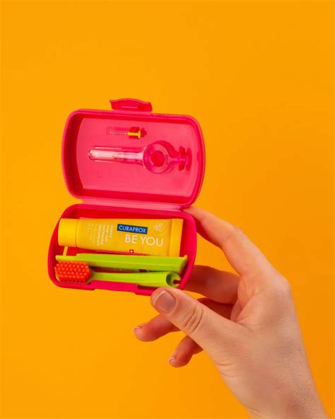 Red Travel Toothbrush Set | CURAPROX Shop India