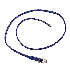 Youthkit Multi-Colors PU Leather Thin Braided Buckle Waist Belt for ...